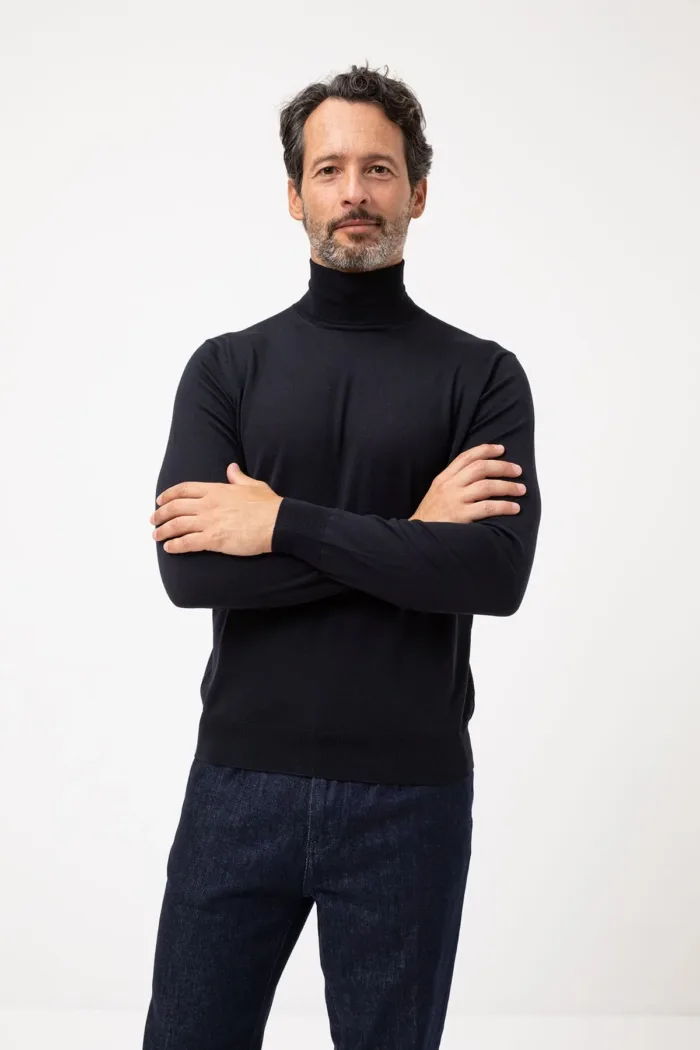 Dolcevita Filippo De Laurentiis in Lana Merino Blu art. DV1ML RM16R 890, foto 1 di 1