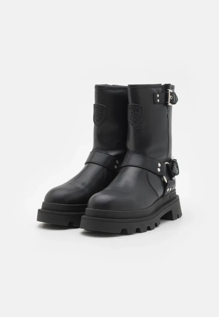 Stivaletto Donna Blauer in Pelle Nera art. F4KIMMEL07/LEP, foto 2 di 3