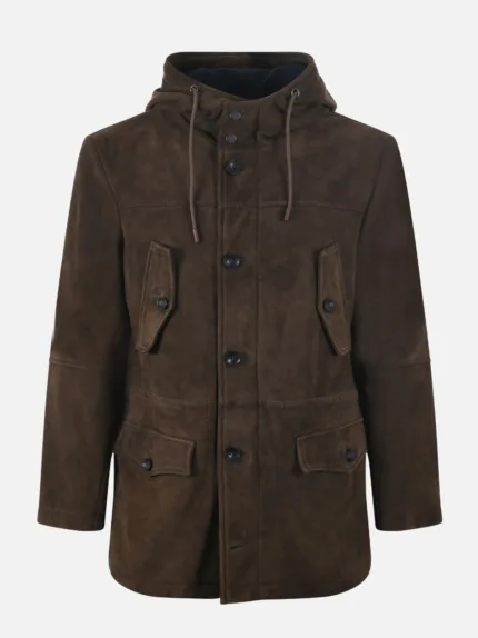 Parka The Jack Leathers In Pelle Marrone Art Stockholm