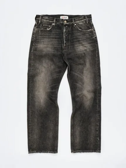Jeans Grigio Scuro Uomo Cycle art. Full Wide Straight Leg Heavy Treated Real
