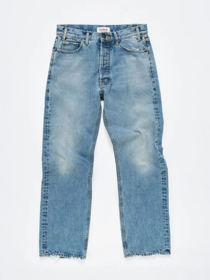 Jeans Chiaro Uomo Cycle art. Full Wide Straight Leg antique Vintage, foto 1 di 3