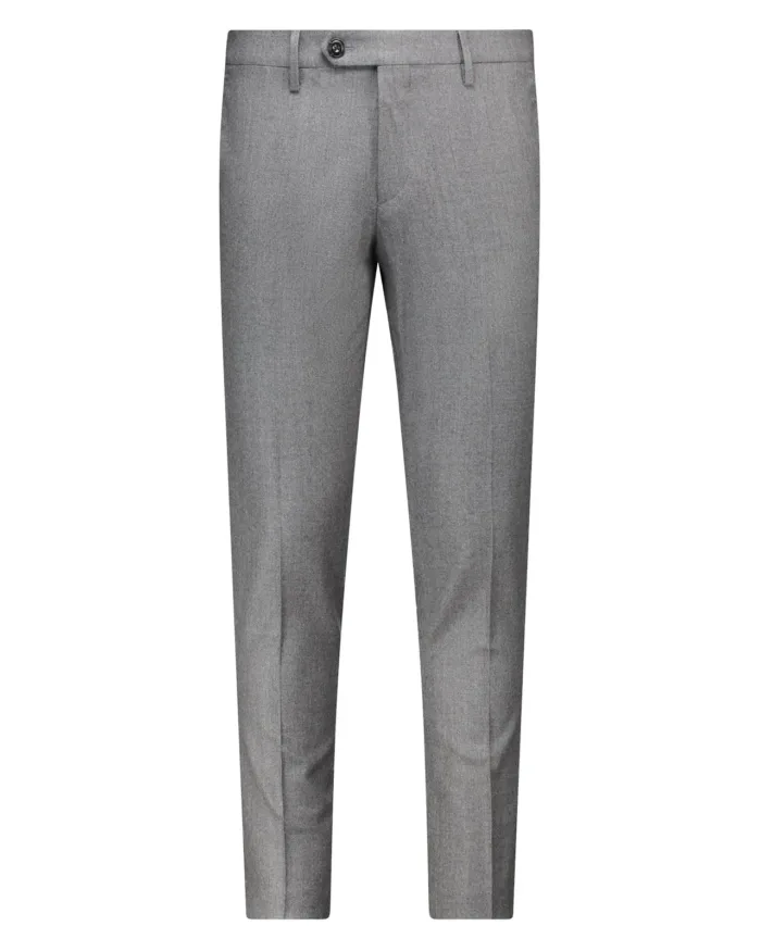 Pantaloni con Elastico in vita e Tasca a Filo Michael Coal Grigio in Misto Lana art. Brad Plus One More Size 3127, foto 1 di 4