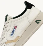 Sneaker Uomo Autry Medalist Low in Pelle Martellata Elephant Spoiler Nero/Verde art. AULM LE16 - immagine 6