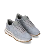 Sneakers Donna Philippe Model Tropez Haute In Camoscio Azzurro Cielo cod. TKLD DM12 - immagine 2