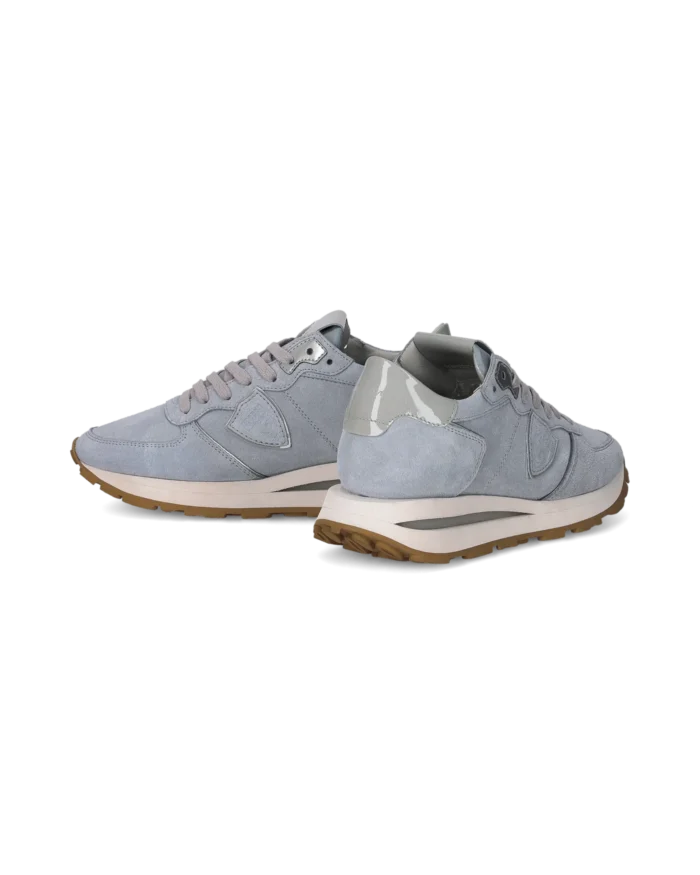 Sneakers Donna Philippe Model Tropez Haute In Camoscio Azzurro Cielo cod. TKLD DM12, foto 6 di 6