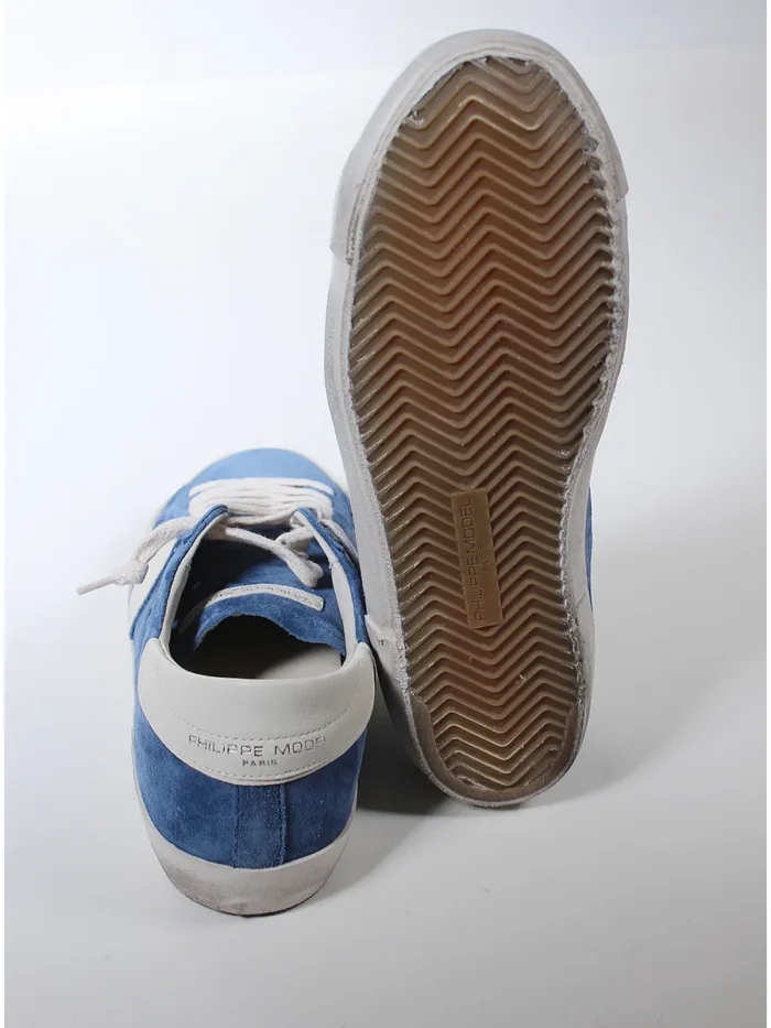 Sneakers Uomo Philippe Model Paris Prsx In Camoscio Denim art. PRLU XS12, foto 3 di 3
