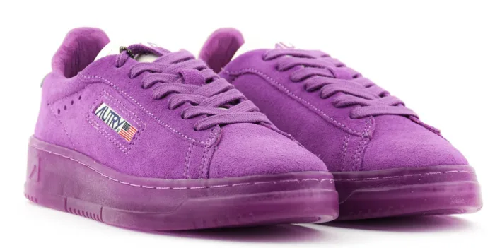 Sneakers Autry Donna Dallas in pelle Scamosciata Purple Hyac art. ADLW UE14, foto 2 di 3