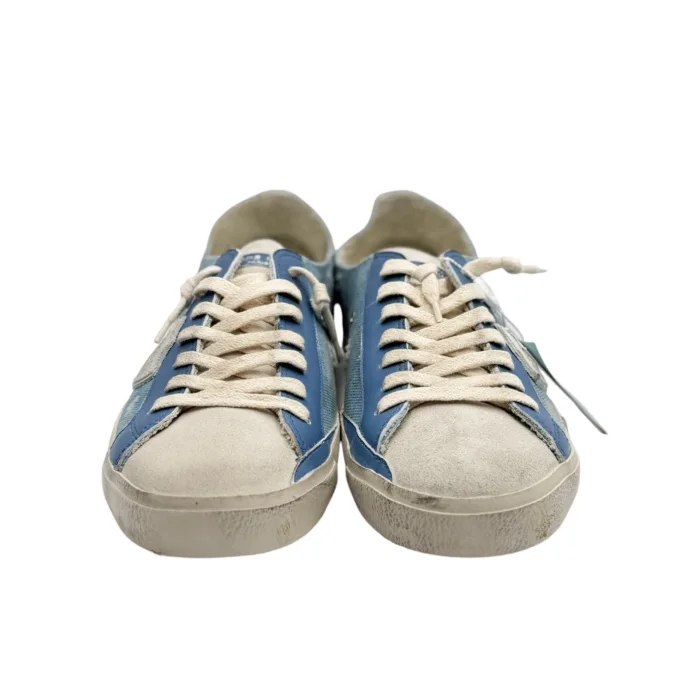 Sneakers Uomo Philippe Model Paris Prsx In Tela Azzurra e Linguetta in Camoscio cod. PRLU DL01, foto 2 di 4