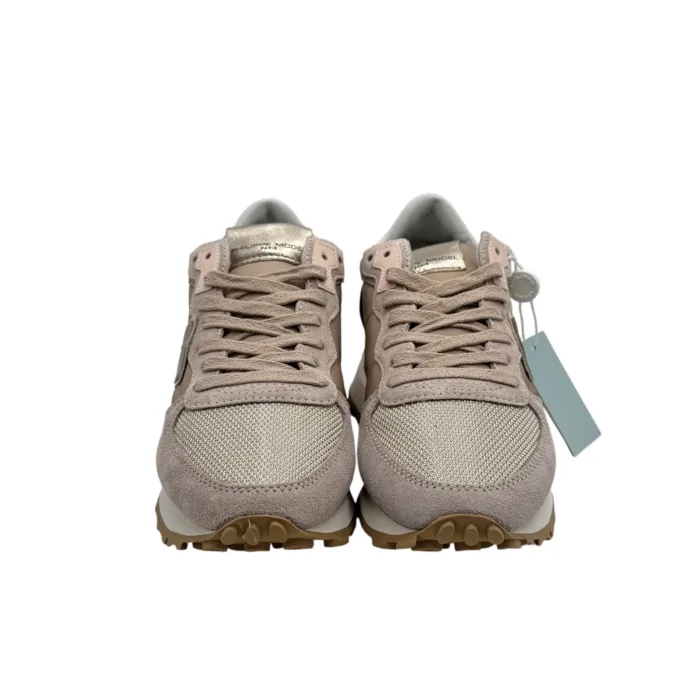 Sneakers Donna Philippe Model Tropez Haute In Camoscio Rosa cod. TKLD W018, foto 2 di 5