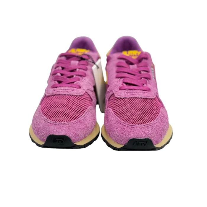 Sneaker Donna Autry Reelwind Low in Suede Purple e Dettagli Senape mod. WWLW UT04, foto 3 di 5