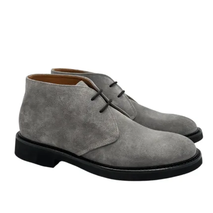 Polacchetto Uomo Doucal's In Camoscio Grigio Art. DU1018GENOUF009NN03