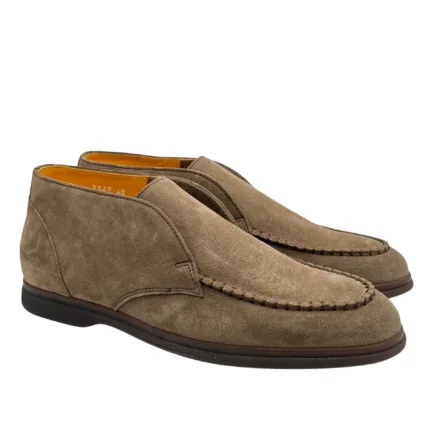 Polacchetto Senza Lacci con Elastico Uomo Doucal's In Camoscio Beige Art. DU3347ARTIUF009OM08