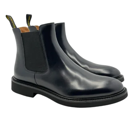 Stivaletto Beatles Uomo Doucal's In Pelle Spazzolata Blu Art. DU1343GENOUF007NB02