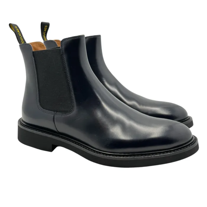 Stivaletto Beatles Uomo Doucal's In Pelle Spazzolata Blu Art. DU1343GENOUF007NB02, foto 1 di 4