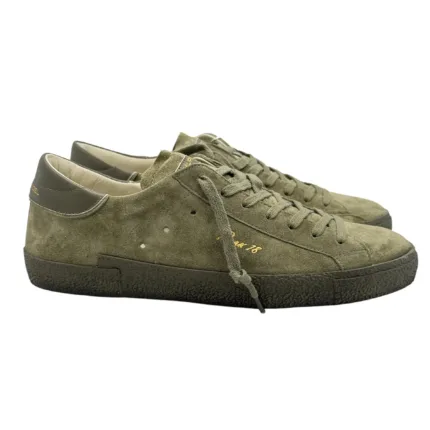 Sneakers Uomo Philippe Model Paris Prsx In Pelle Scamosciata Verde Fondo In Tinta art. PRLU DT03