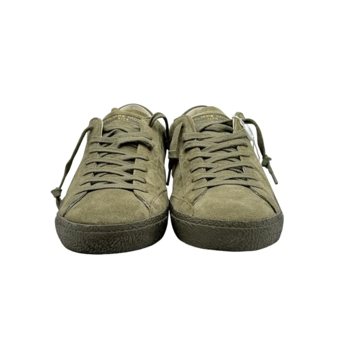 Sneakers Uomo Philippe Model Paris Prsx In Pelle Scamosciata Verde Fondo In Tinta art. PRLU DT03, foto 3 di 6