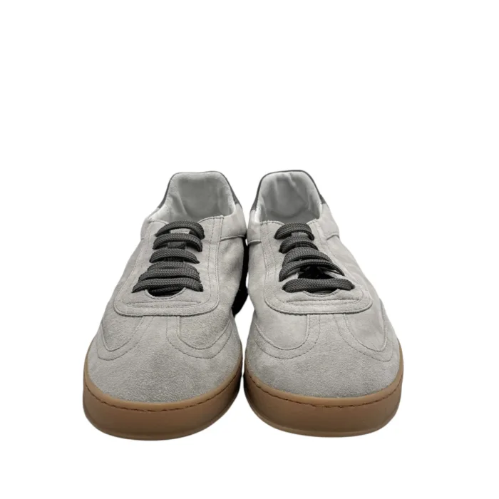Sneakers Uomo Soldini In Pelle Scamosciata Grigia art. Akira, foto 3 di 5