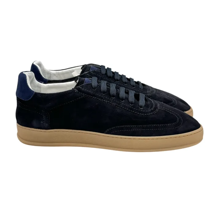 Sneakers Uomo Soldini In Pelle Scamosciata Blu art. Akira, foto 1 di 5