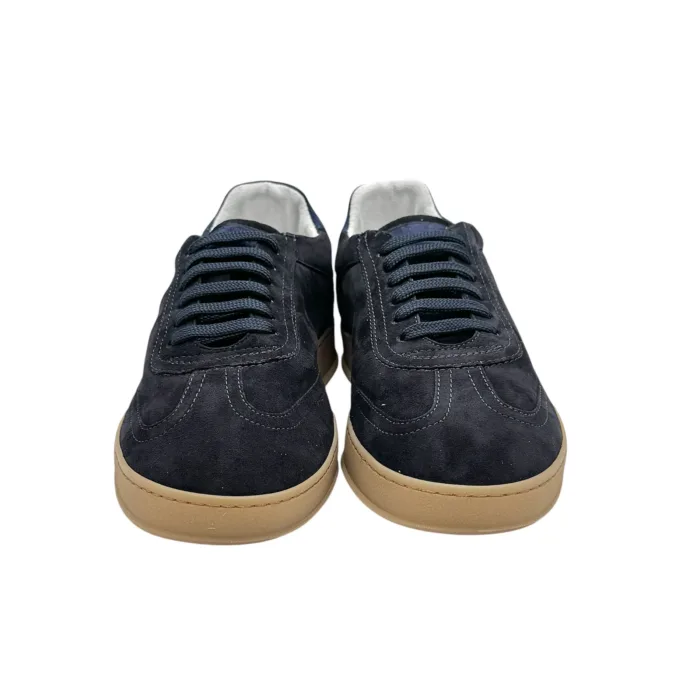 Sneakers Uomo Soldini In Pelle Scamosciata Blu art. Akira, foto 3 di 5