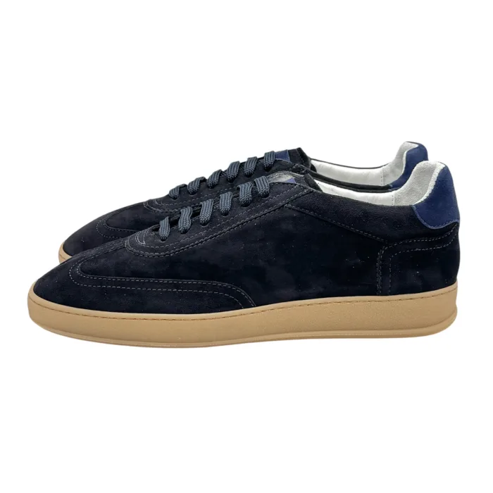 Sneakers Uomo Soldini In Pelle Scamosciata Blu art. Akira, foto 4 di 5
