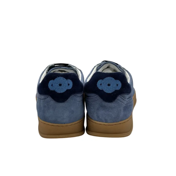 Sneakers Uomo Soldini In Pelle Scamosciata Azzurra art. Akira, foto 5 di 5