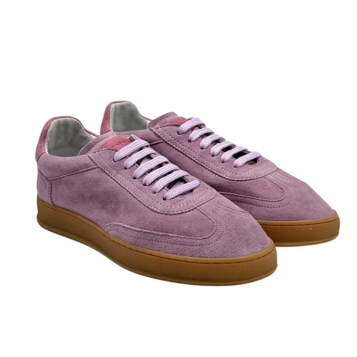 Sneakers Donna Soldini In Pelle Scamosciata Rosa art. Akira, foto 2 di 5