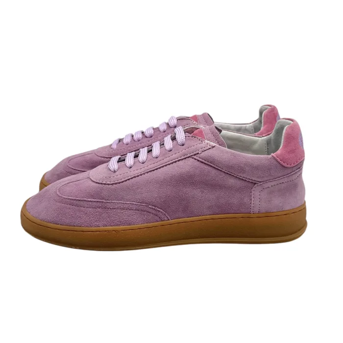 Sneakers Donna Soldini In Pelle Scamosciata Rosa art. Akira, foto 4 di 5