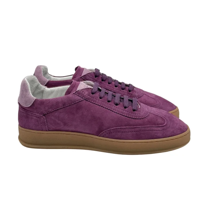 Sneakers Donna Soldini In Pelle Scamosciata Fucsia art. Akira, foto 1 di 5
