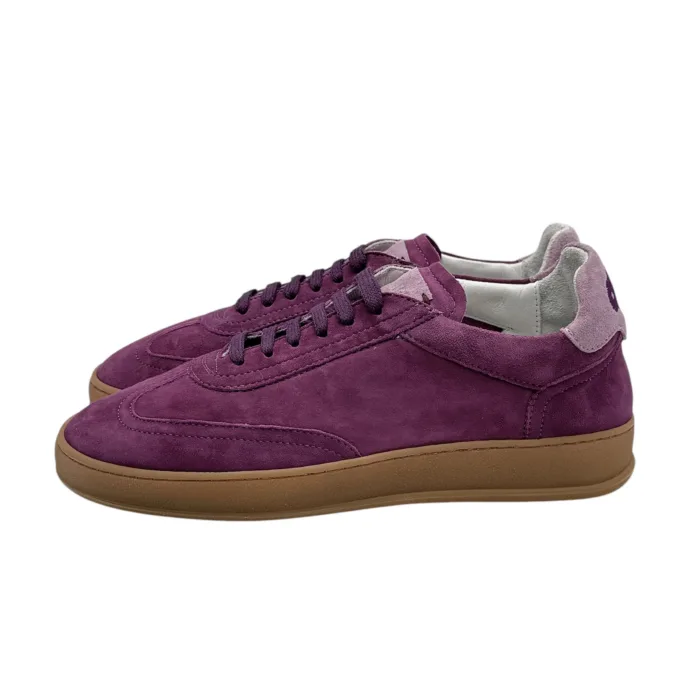 Sneakers Donna Soldini In Pelle Scamosciata Fucsia art. Akira, foto 4 di 5