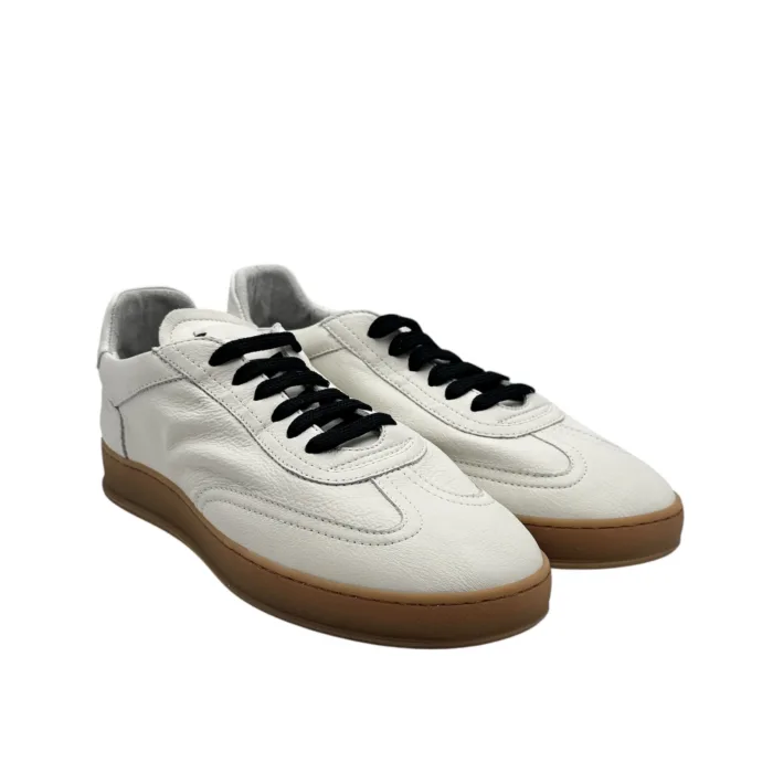 Sneakers Uomo Soldini In Pelle Bianca art. Akira, foto 2 di 5