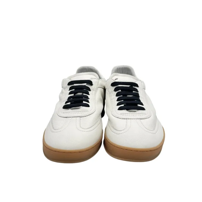 Sneakers Uomo Soldini In Pelle Bianca art. Akira, foto 3 di 5