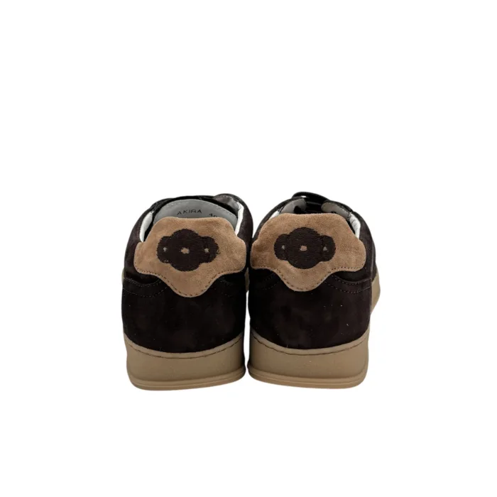 Sneakers Uomo Soldini In Pelle Scamosciata Testa di Moro art. Akira, foto 5 di 5