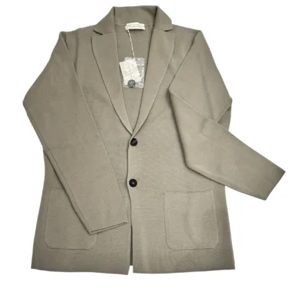Giacca  in Maglia Filippo De Laurentiis in Lana Merino Beige Art. RJMLMPT WM14M 925