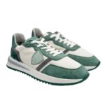 Sneakers Uomo Philippe Model Tropez 2.1 Bianca e Verde cod. TYLU W059 - immagine 2
