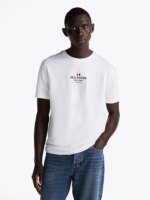 T-shirt Regular fit con Logo sul Petto Tommy Hilfiger Bianca art. MW0MW38980 YBR - immagine 2