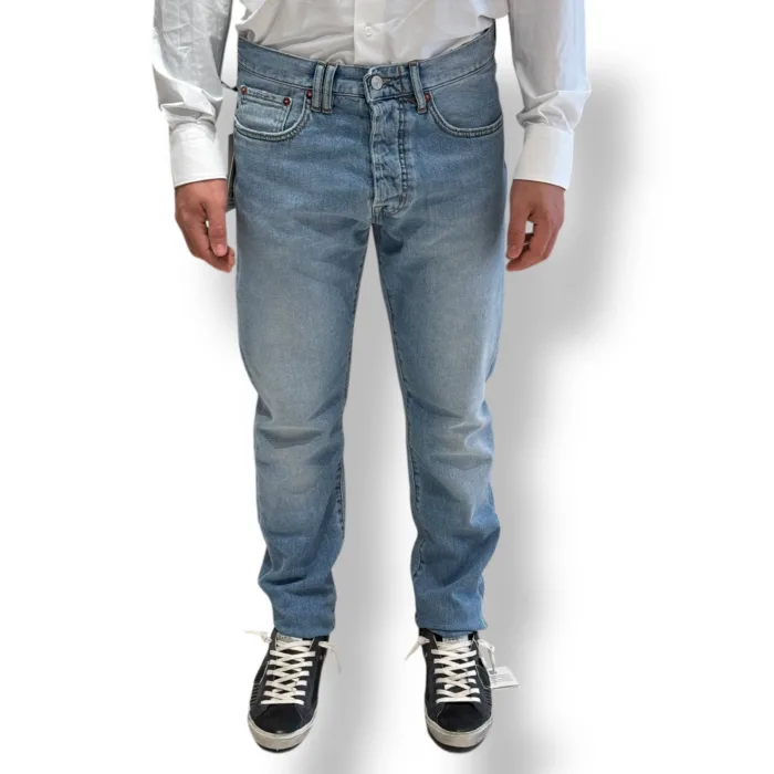 Jeans 5 Tasche Sky Blue Cycle art. Standard Comfort Regular Straight'90s Fit, foto 1 di 2