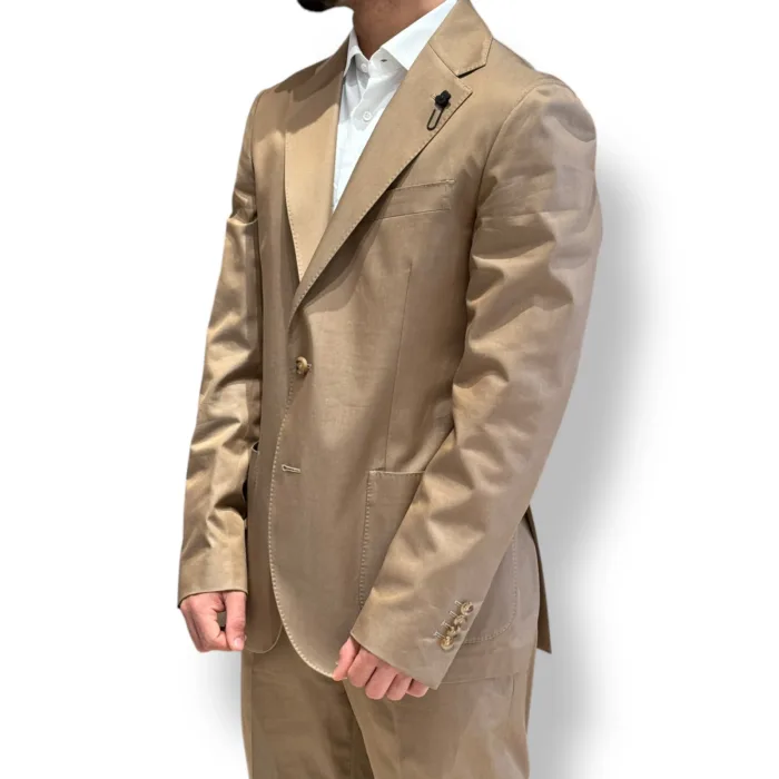 Abito Lardini in Cotone Cammello Art. ES802AE ESIF64407 420BE, foto 2 di 5