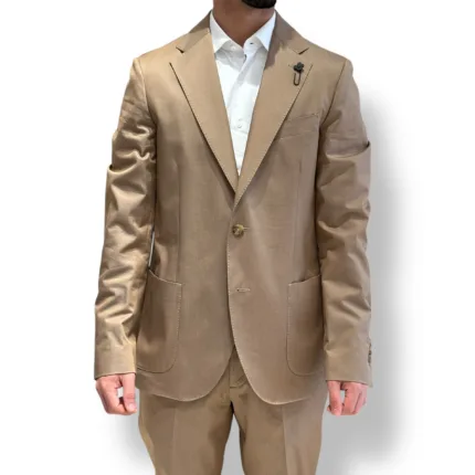 Abito Lardini in Cotone Cammello Art. ES802AE ESIF64407 420BE