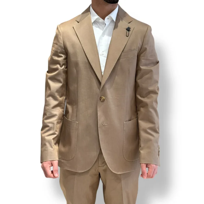Abito Lardini in Cotone Cammello Art. ES802AE ESIF64407 420BE, foto 1 di 5