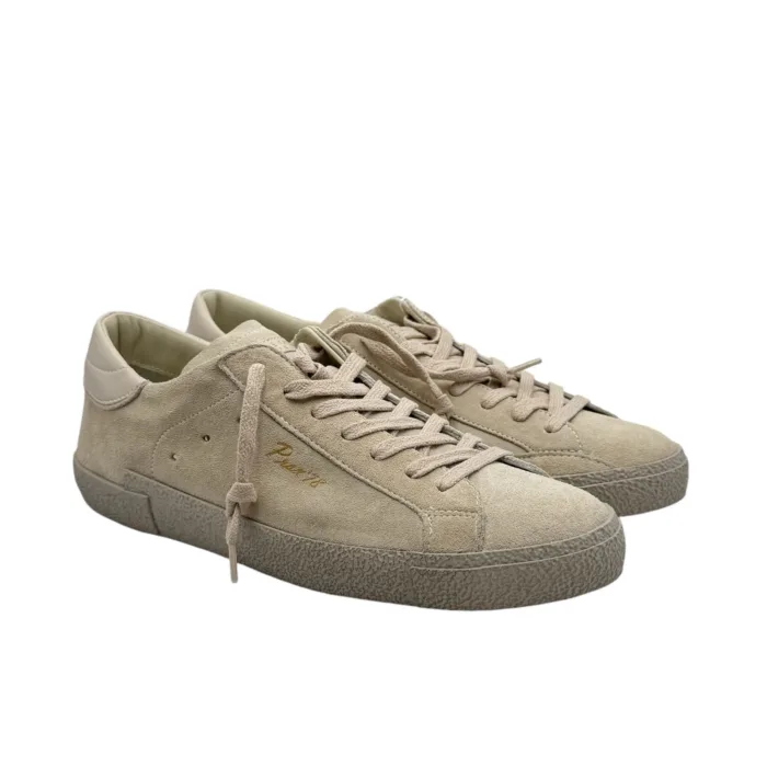 Sneakers Uomo Philippe Model Paris Prsx In Pelle Scamosciata Grigio Chiaro Fondo In Tinta art. PRLU DT02, foto 2 di 6