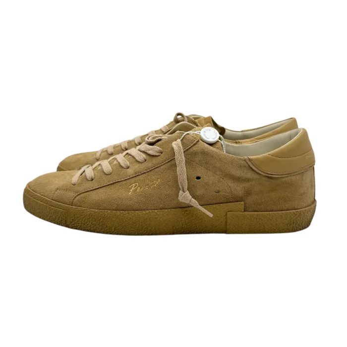 Sneakers Uomo Philippe Model Paris Prsx In Pelle Scamosciata Beige Fondo In Tinta art. PRLU DT04, foto 4 di 6