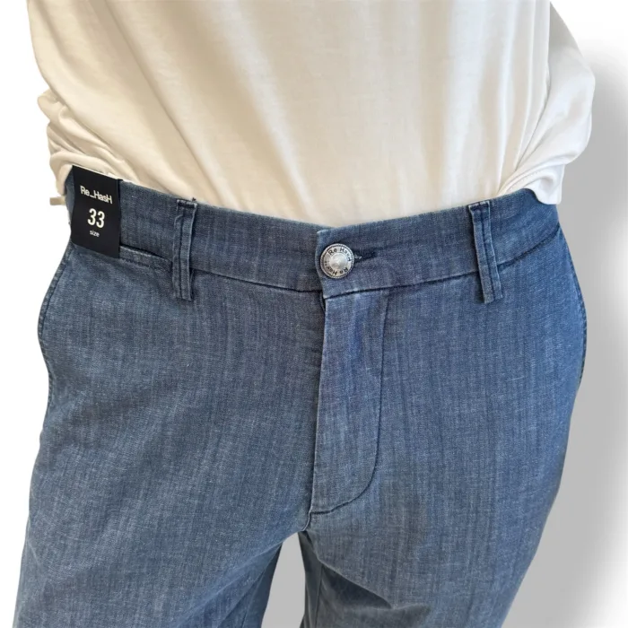 Jeans Tasche a Filo Re-Hash In Denim UltraLight 7 Once Lavaggio Medio Scuro art. P249 2D535, foto 3 di 3