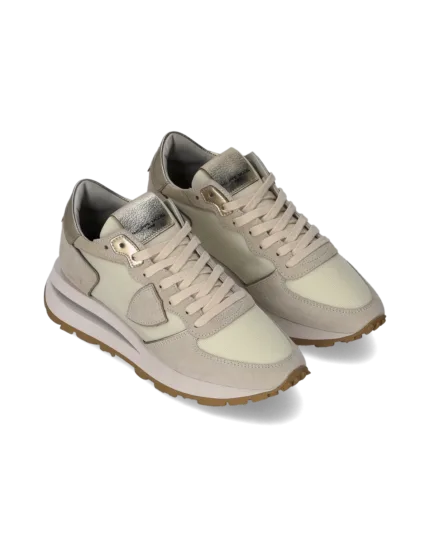 Sneakers Donna Philippe Model Tropez Haute In Camoscio Beige cod. TKLD W017