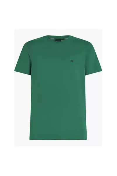 T-shirt Regular Fit in Maglia interlock Tommy Hilfiger Verde art. MW0MW37508 L4F