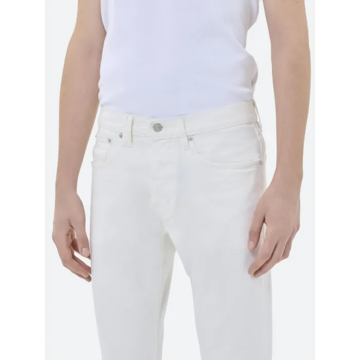 Jeans 5 Tasche Bianco Panna Cycle art. Standard Comfort Regular Straight'90s Fit, foto 3 di 5