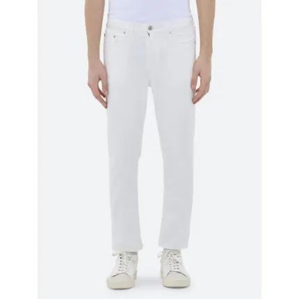 Jeans 5 Tasche Bianco Panna Cycle art. Lucky Carrot Ankle Distressed Garment Dyed