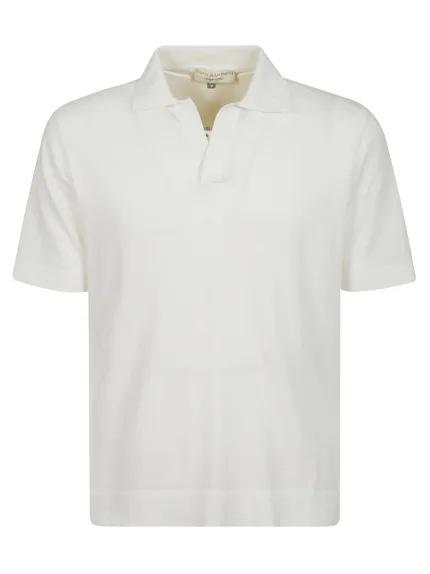 Polo Skipper Senza Bottoni Filippo De Laurentiis Bianco art. PL0MCSK CR14R 001