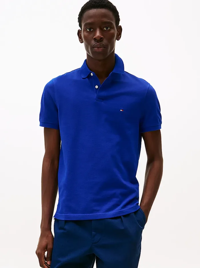 Polo 1985 Regular Fit Uomo Tommy Hilfiger Blu Elettrico art. MW0MW17770 D03, foto 2 di 2