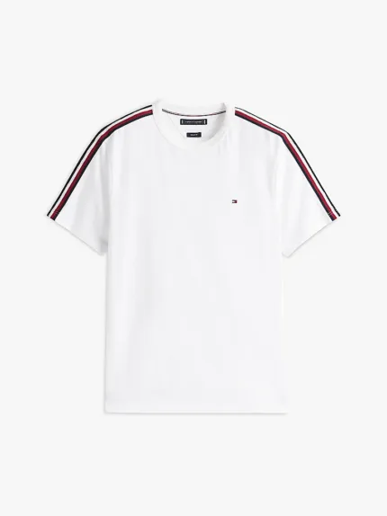 T-shirt Regular Fit Global Stripe Tommy Hilfiger Bianco art. MW0MW38632 YBR