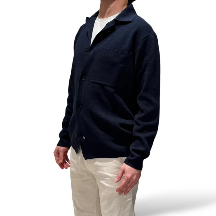 Overshirt in Cotone Filippo De Laurentiis Blu art CA0MLTOV CR12M 890, foto 2 di 3